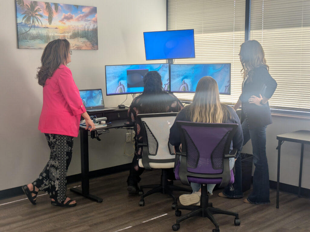 Team at Remote Call Center